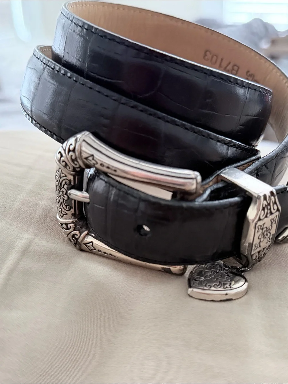 Brighton black leather